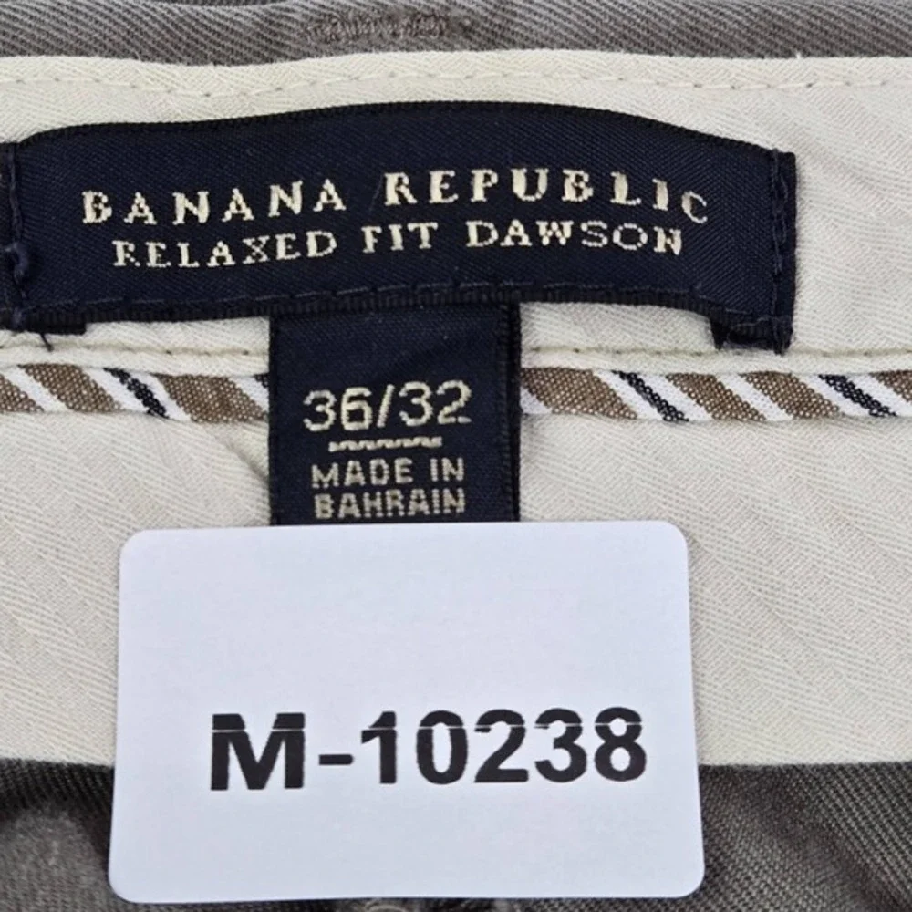 Banana‎ Republic Men Pants 36X32 Gray Chino Twill Dawson Button 30